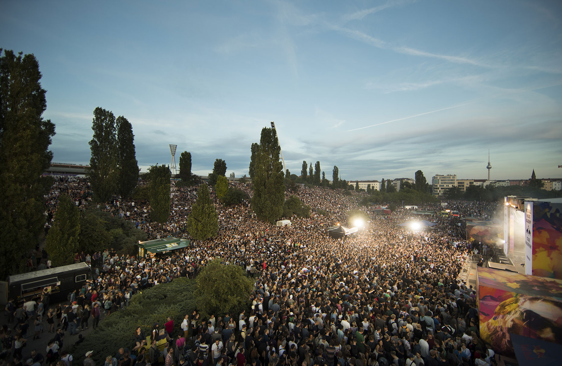 © Dirk Mathesius, Red Bull Music Academy Stage at Mauerpark in Berlin, client Red Bull, Germany